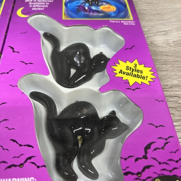 12 PCS Halloween Gel Floating Candles Pumpkin Bats Black Cat Orange Party Decor - Picture 8 of 9